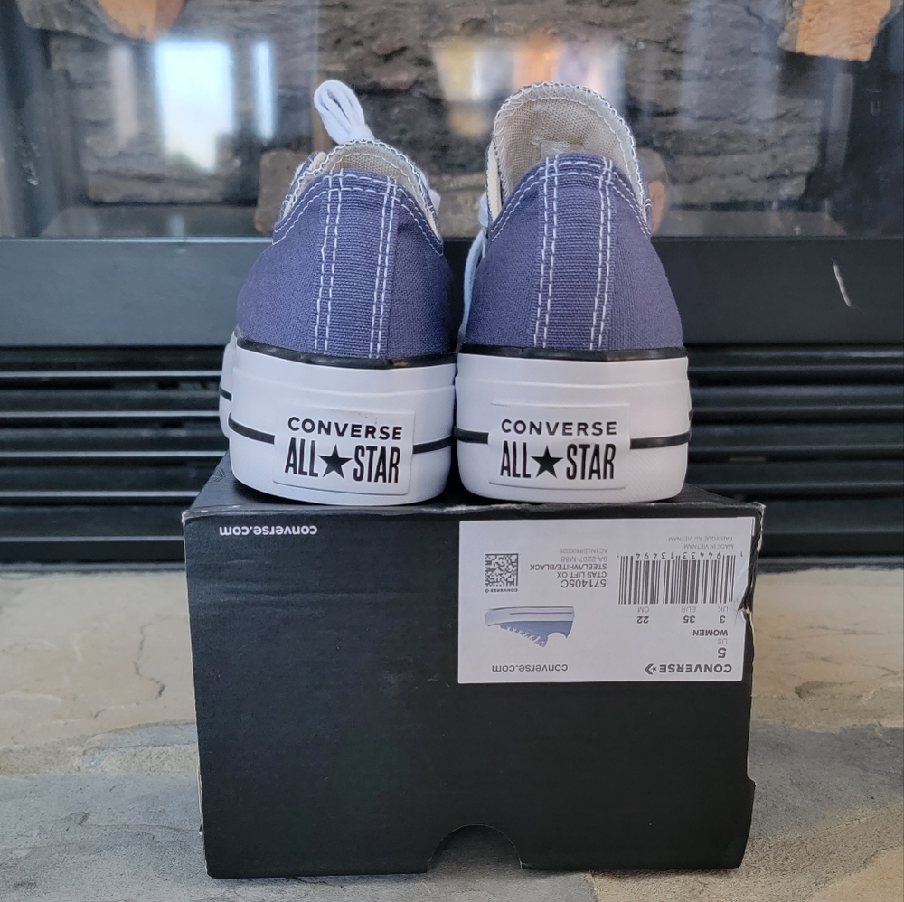 New Converse Chuck Taylor All Star Lift OX Steel Platform Multiple Sizes - Picture 4 of 4